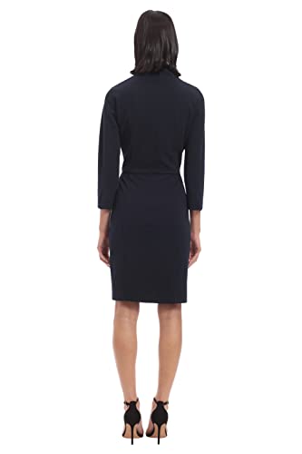 31lxfKwH9UL.jpg Women's Notch Neck Sleek Sheath Dress Office Workwear