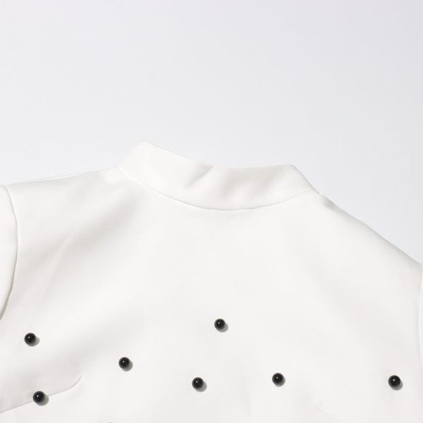 31nYSaPr83L.jpg Women's Skirt Suit Spring Autumn Cropped Stand Collar Long Sleeve Top Slim Fit Skirt 2 Piece Set