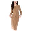 Women Long Sleeve Formal Blazers Skirt Business Set Professional Office Work Wear Two Piece Career Suit