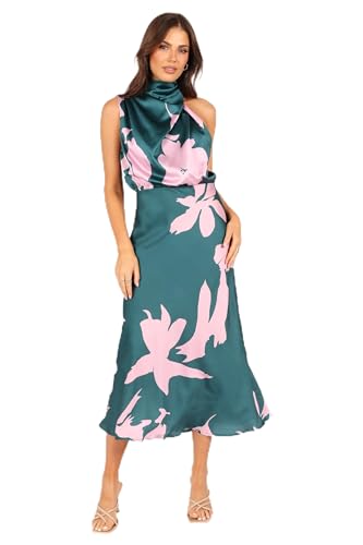 31s94ojqZbL.jpg Women's Anabelle Halter Neck Midi Dress