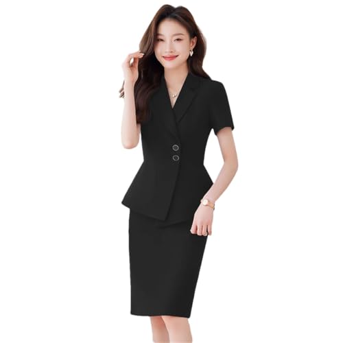 31tDOaWcwL.jpg Women Elegant Short Sleeve Formal Professional Business Suits