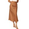 Women's Nellie Satin Midi Skirt