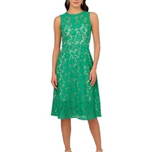 31vP3baZPEL.jpg Women's Lace Midi Flounce Dress