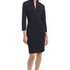31wbqybdaeL.jpg Women's Notch Neck Sleek Sheath Dress Office Workwear