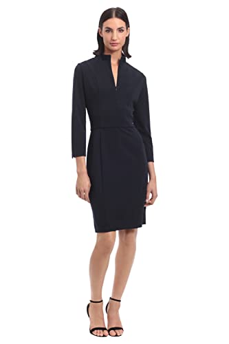 31wbqybdaeL.jpg Women's Notch Neck Sleek Sheath Dress Office Workwear