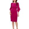 Women's Velvet Bell Sleeve Short Dress