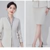 31yBlMXYAUL.jpg Women Long Sleeve Slim Fit Suit Jacket Midi Wrap Hip Pencil Skirt 2 Piece Sets Business Casual Sutis
