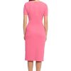 31ydvIsWnVL.jpg Women's Ruched Waist Crepe Sheath Dress Workwear Office Occasion Event Guest of