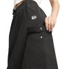 Womens Downtown Cargo Midi Skirt Casual Casual - Black - Size S
