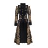 41-M2BohqL.jpg Women's Renaissance Gothic Coat Medieval Pirate Steampunk Vest Jacket Victorian Tailcoat Frock Coat