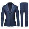 Womens Suit 2 Piece Set Business One Button Peak Lapel Blazer Jacket with Pants for Office Ladies