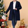 412b3Nk8gL.jpg Women's Plus Size Coat Single Breasted Notched Lapel Elegant Long Winter Coats 2025