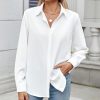 412ixVuF40L.jpg Womens Long Sleeve Button Down Shirt Ultra-Soft Stretch Wrinkle-Free Work Casual Business Office Blouse