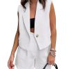 412nqBU6aVL.jpg 2 Piece Sets for Women Summer Outfits Business Casual Vest and Shorts Set Lightweight Sleeveless Matching Clothes