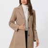 4161ZfdlitL.jpg Women's Trench Coats Single Breasted Long Outerwear Winter Coat