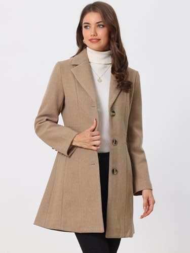 4161ZfdlitL.jpg Women's Trench Coats Single Breasted Long Outerwear Winter Coat