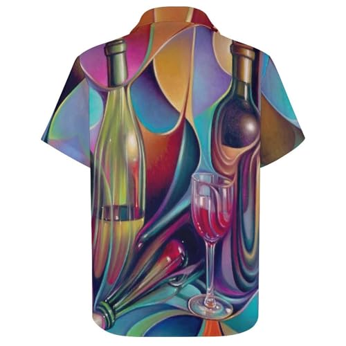 418CtH4p5WL.jpg Wine Glasses Women's Button Down Shirts Short Sleeve Casual Summer Blouses Tops
