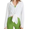 418VcbuE0L.jpg Women's UPF 50+ UV Sun Protection Long Sleeve Shirt Button-Down Shirt Yoga High Stretch Sport Blouses