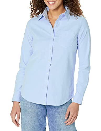41AFXqUONzL.jpg Women's Long Sleeve Button Down Stretch Oxford Shirt (Available in Plus Size)