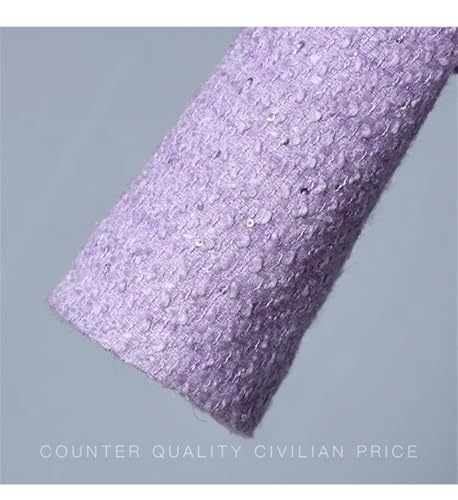 41AM75FIrhL.jpg Women's High-End OL Skirt Set Elegant Wool Long-Sleeved Jacket Short Skirt Two-Piece Set