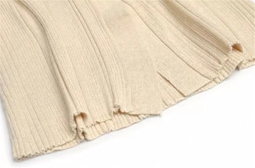 41GGKdguRVL.jpg Women Suit Turn-Down Collar Single-Breasted Long-Sleeved Tops Elastic Waist Slim Skirt 2 Piece Set