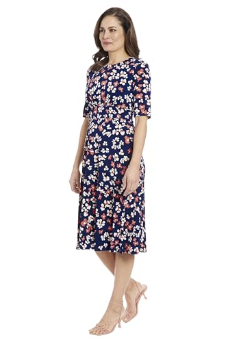 41HSJBfX04L.jpg Women's Inset Waist Midi Short Sleeve