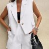 41IpY5nYs8L.jpg 2 Piece Sets for Women Summer Outfits Business Casual Vest and Shorts Set Lightweight Sleeveless Matching Clothes