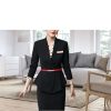 41JrOfQbH4L.jpg Women Business Interview Suit Blazers Skirt Set Professional Office Work Wear Career Two Piece Outfit