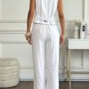 41K2UtsA0ML.jpg Women's Linen 2 Piece Sets Summer Outfits Vest Waistcoat Casual Dressy Work Vacation Travel Pants Sets