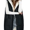 41LY2odbmAL.jpg Womens Long Puffer Vests Outerwear Hooded Button Down Gilet Sleeveless Warm Winter Coats Jackets
