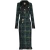 41NbTN-LRML.jpg Women Winter Plaid Tweed Skirts Suit Bow Beading Long Sleeve Jacket Tassel Skirt 2 Pieces Set