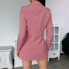 Blazer Shorts Set for Women 2 Piece Long Sleeve Open Front Blazers Short Suits Business Outfits with Belt