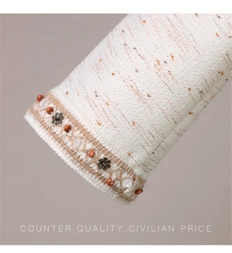 Women's French Long-Sleeved Short Jacket Skirt 2-Piece Temperament Outfits Heavy Skirt Set