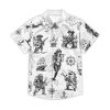 41PspGC3DaL.jpg Funny Pirate Hawaiian Shirt Men's Aloha Shirt Summer Beach Vacation Short Sleeve Casual Button Down Shirt
