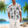 41Q7MCzefJL.jpg Funny Pirate Hawaiian Shirt Men's Aloha Shirt Summer Beach Vacation Short Sleeve Casual Button Down Shirt