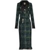 41QDotvmvrL.jpg Women Winter Plaid Tweed Skirts Suit Bow Beading Long Sleeve Jacket Tassel Skirt 2 Pieces Set