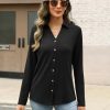41QlkRWw1tL.jpg Womens Long Sleeve Tops Button Down Shirts Dressy Casual Fall Tops Trendy Tunic Tops