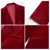 41RBikRyqSL.jpg Velvet Suit Women 3 Piece Office Work Business Suit Office Lady Blazer&Pants&Vest Wedding Party Suit