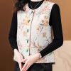 New-Chinese style vest for women, spring and autumn Chinese embroidered vest, mother's suit