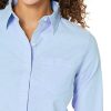 41Sxaj61XQL.jpg Women's Long Sleeve Button Down Stretch Oxford Shirt (Available in Plus Size)