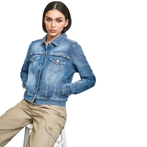 41WtPXxM6NL.jpg Women's Denim Fashionable Cropped Jeans Jacket