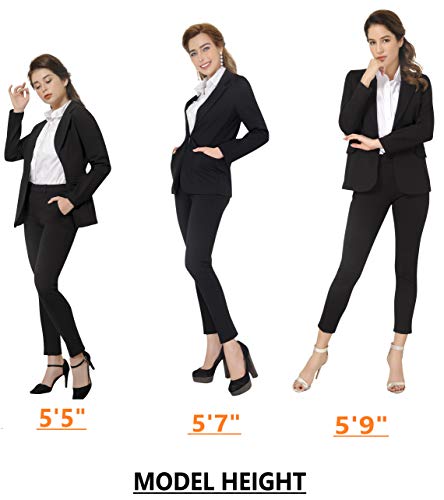 41X-iX2KJML.jpg Women's Business Blazer Pant Suit Set for Work