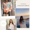 41XykjrCgcL.jpg Womens Color Block Button Down Shirts Long Sleeve Oversized Boyfriend Blouses Tops