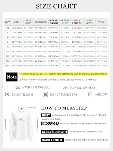 41ZXp7h5l3L.jpg Button Down Shirts for Women Oxford Shirt Cotton Dress Shirts Collared Long Sleeve Wrinkle Free Blouse Tops