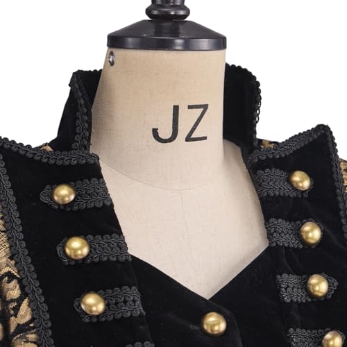 41ZsPxR6OjL.jpg Women's Renaissance Gothic Coat Medieval Pirate Steampunk Vest Jacket Victorian Tailcoat Frock Coat