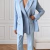 Suit for Women 2025 Formal Womens Suit 3 Piece Set Double Breasted Blazer Vest Pants Suits for Women Dressy