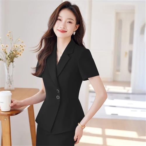 41bAbyNrsVL.jpg Women Elegant Short Sleeve Formal Professional Business Suits
