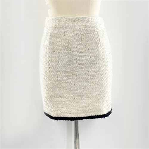 41dSI1BL2L.jpg Women Tweed Jacket + Skirt Suit 2-Piece Set Slimming Suit Autumn/Winter Wire Fabric 2-Piece Set