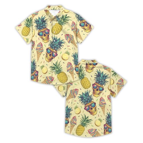 41fJhxIfd3L.jpg Funny Hawaiian Shirt Summer Beach Tropical Short Sleeve Holiday Print Aloha Shirt Casual Button Down Shirt