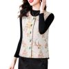 New-Chinese style vest for women, spring and autumn Chinese embroidered vest, mother's suit